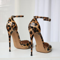 Sky Pointed Toe Leapord Print Court Heels